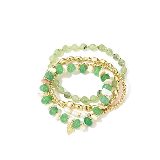 Sweet7 Armbanden set groen