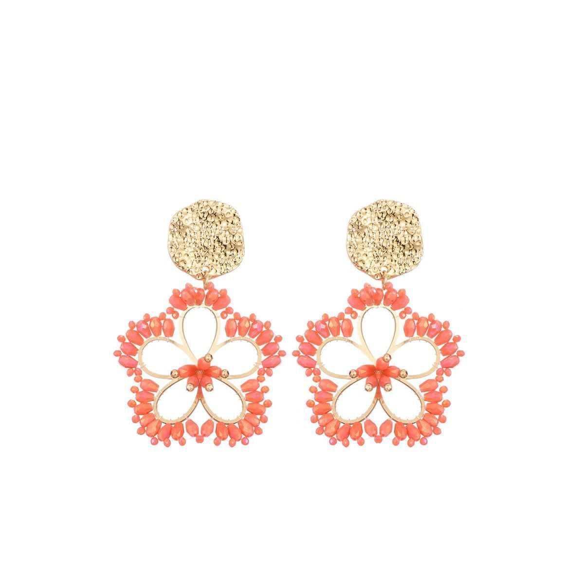 Bloemen oorstekers - oranje