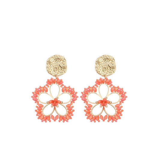 Bloemen oorstekers - oranje