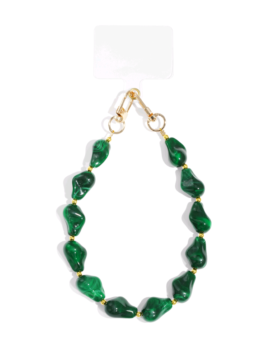 Kralen telefoonkoord - groen