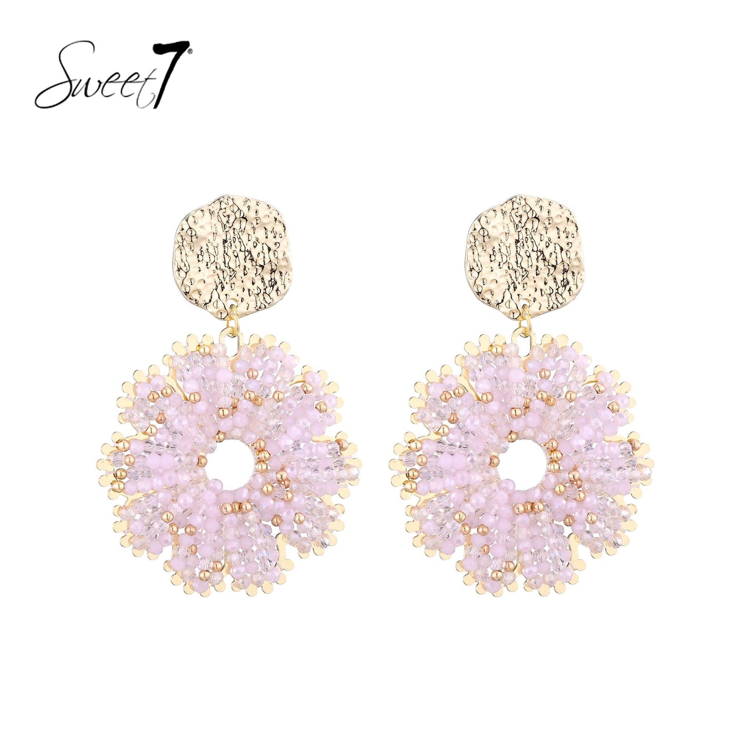 Sweet7 oorbellen - roze