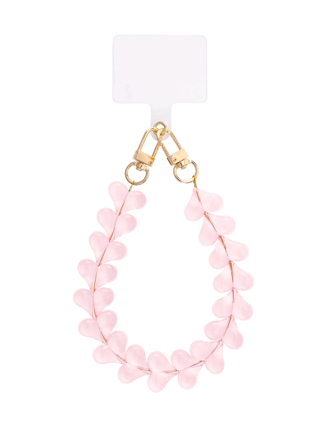 Hart telefoonkoord - lichtroze