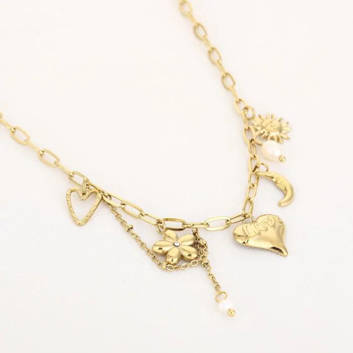 Hartjes bedel ketting