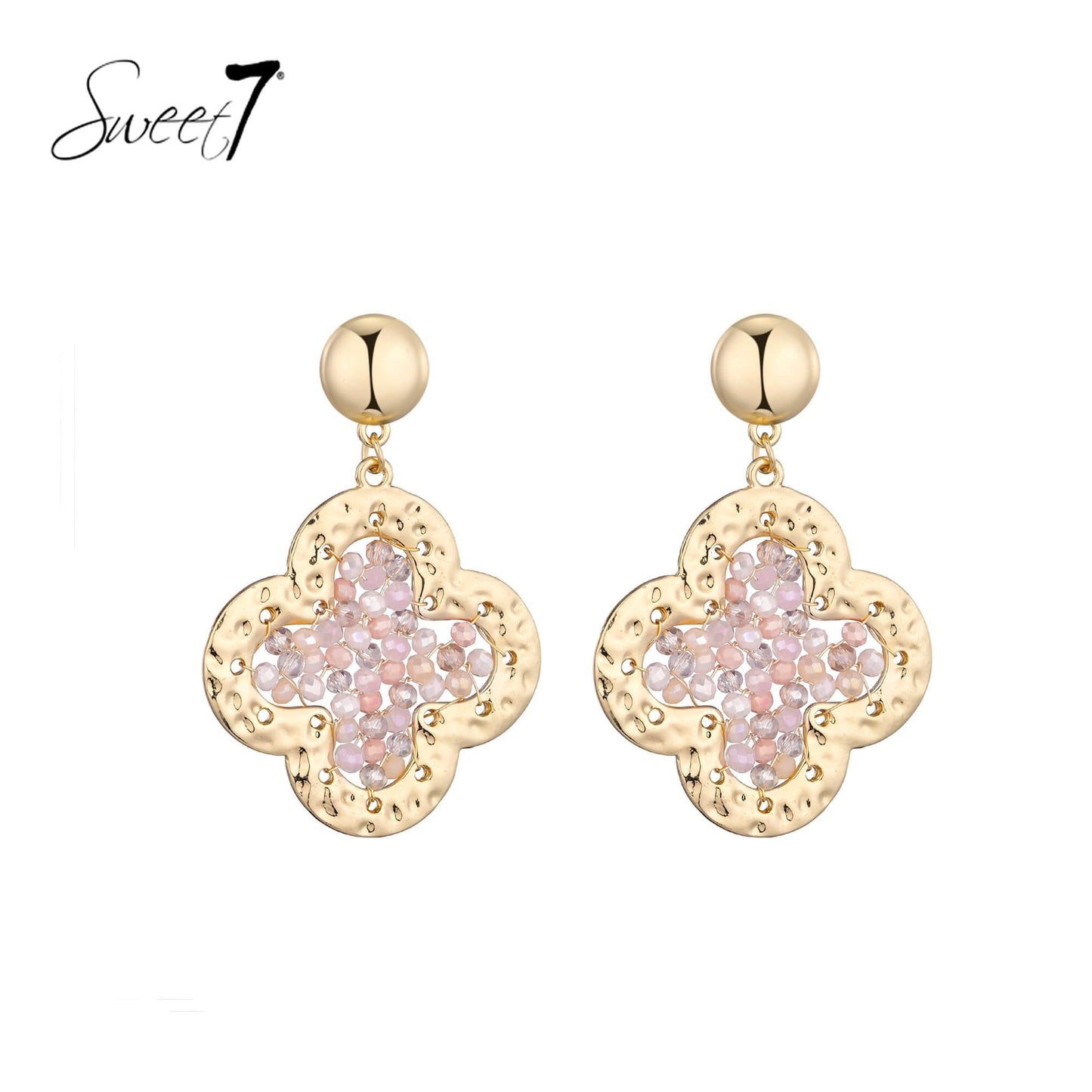 Sweet7 oorbellen - roze