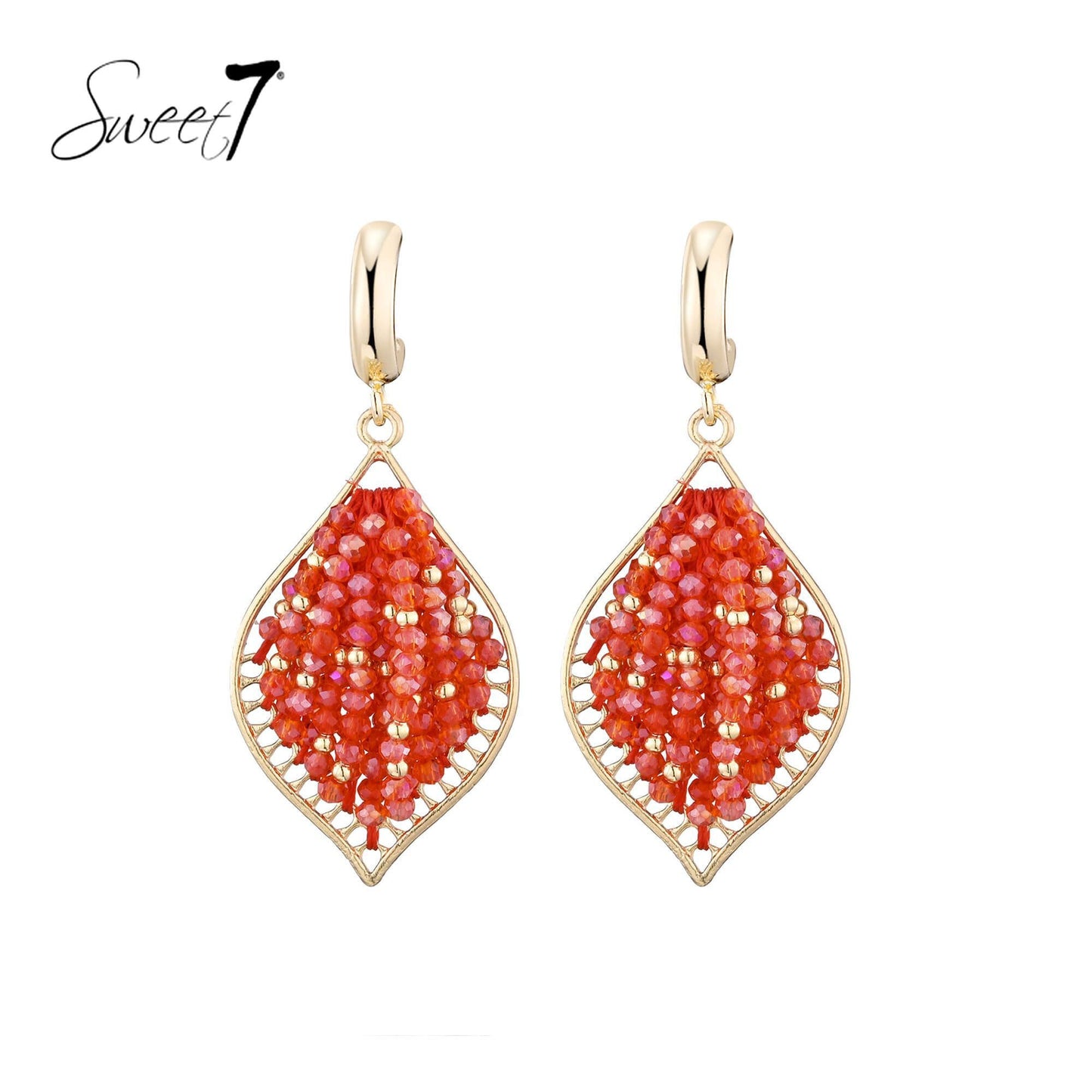Sweet7 oorbellen - rood
