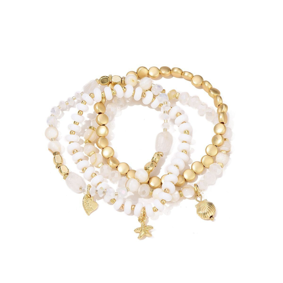 Armbanden set beach - wit