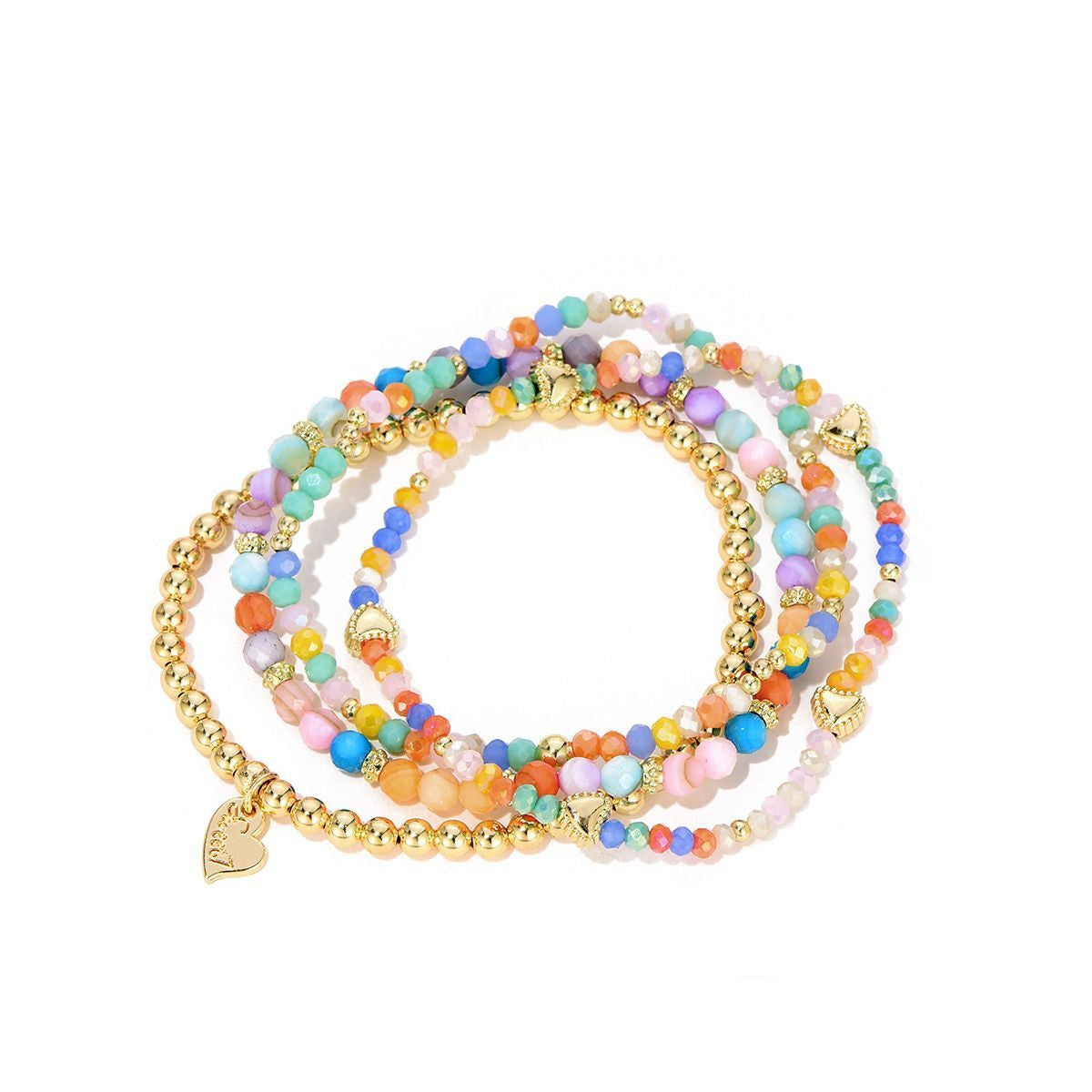 Armbanden set heart - multi
