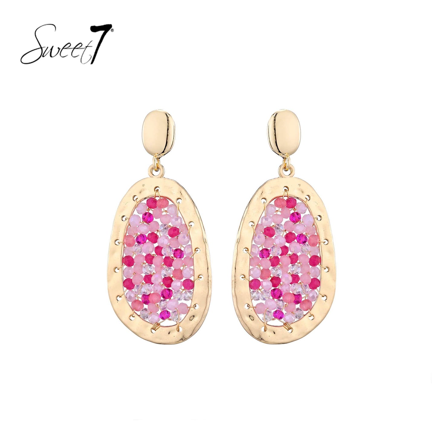 Sweet7 oorbellen - roze