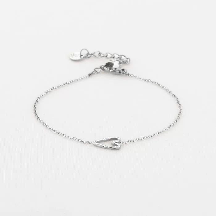 Hartje armband - zilver
