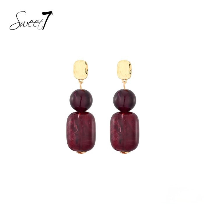Sweet7 oorbellen - rood