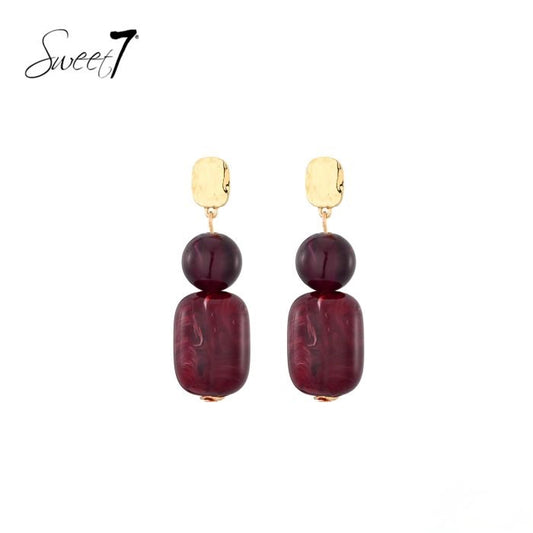 Sweet7 oorbellen - rood