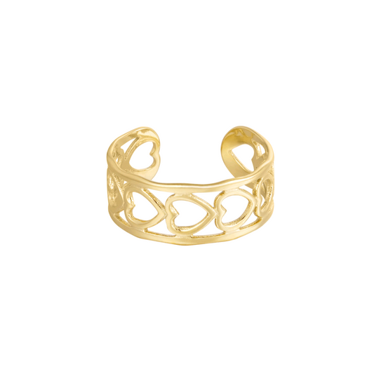 Hartjes ring - goud