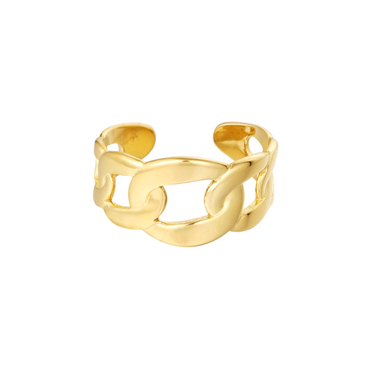 Schakelring - goud