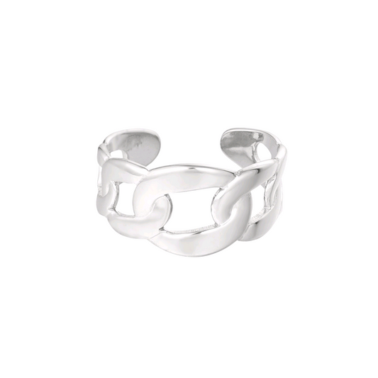 Schakelring - zilver