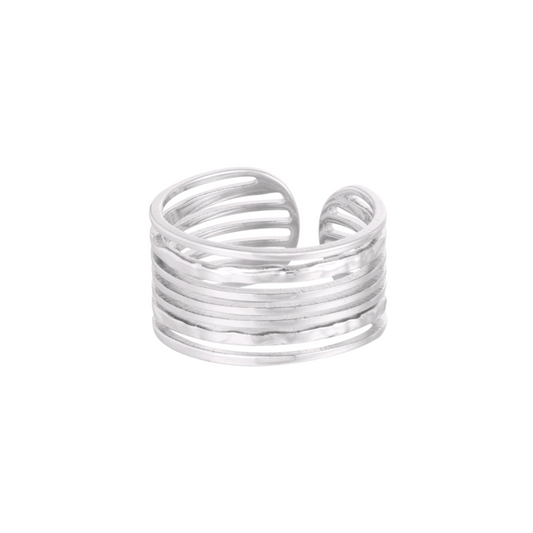 Basic ring large - zilver