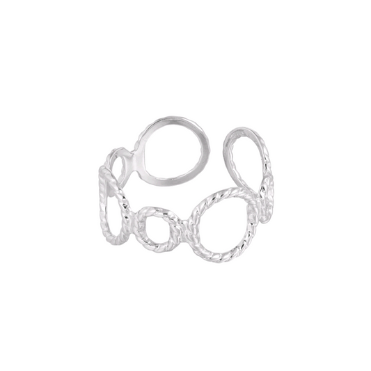 Cirkel ring - zilver