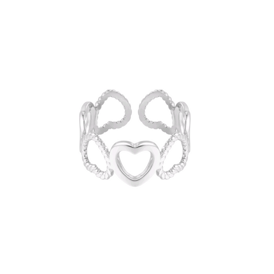 Sweet heart ring - zilver