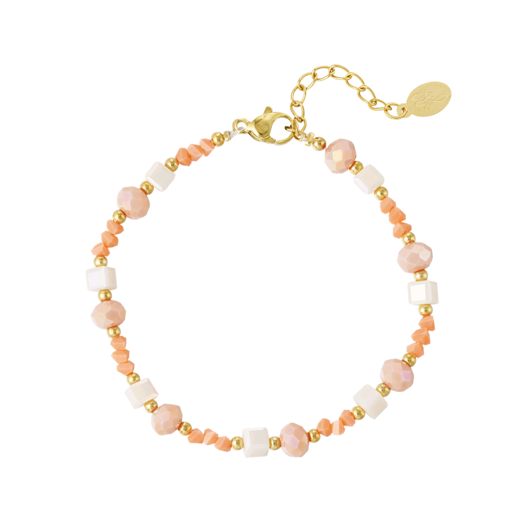 Armband twisted love - orandje