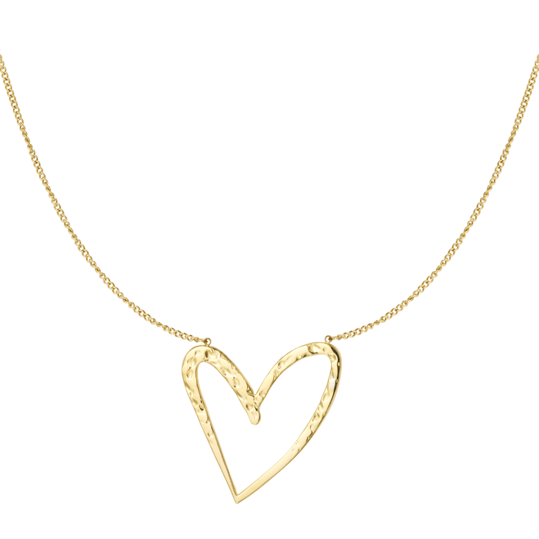 Ketting hartendief - goud