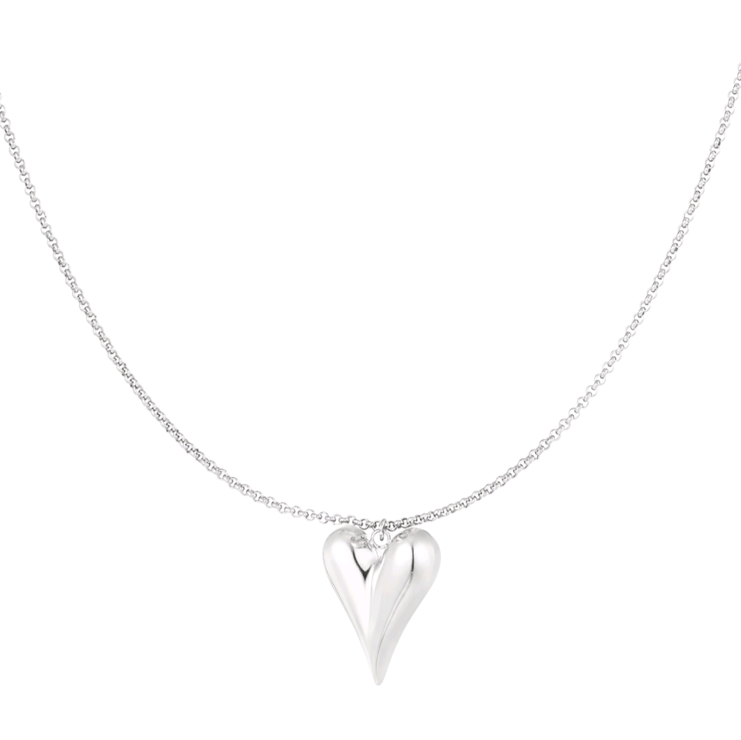 Ketting met hart - zilver
