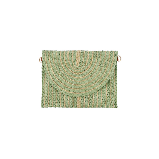 Zomer clutch living life - groen