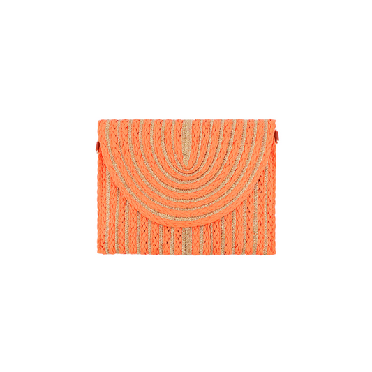 Zomer clutch living life - oranje