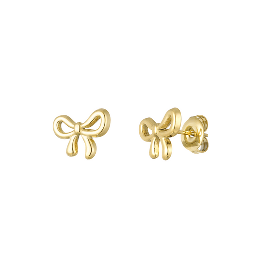 Oorstuds bow life - goud