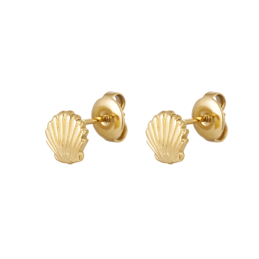 Oorstekers schelp - goud