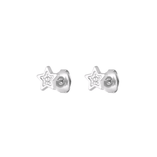Oorstekers ster - zilver