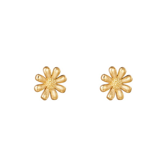 Oorbellen shiny daisy - goud