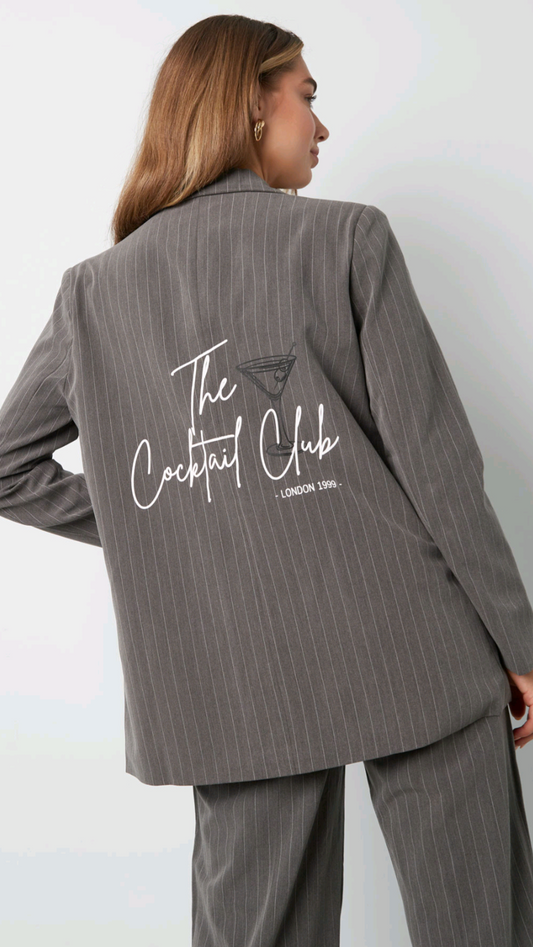 The cocktail club blazer - grijs