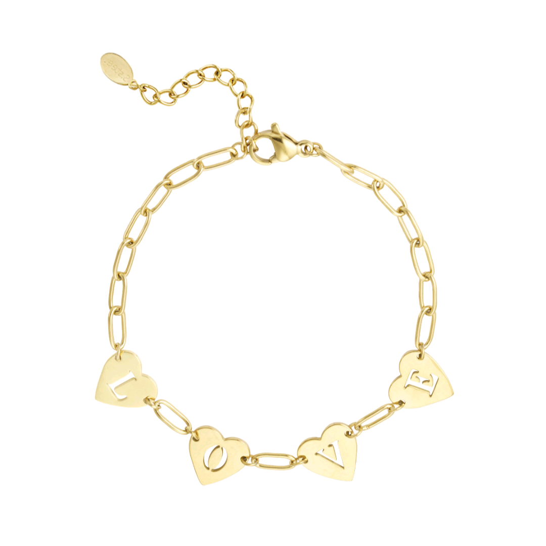 Love armband - goud