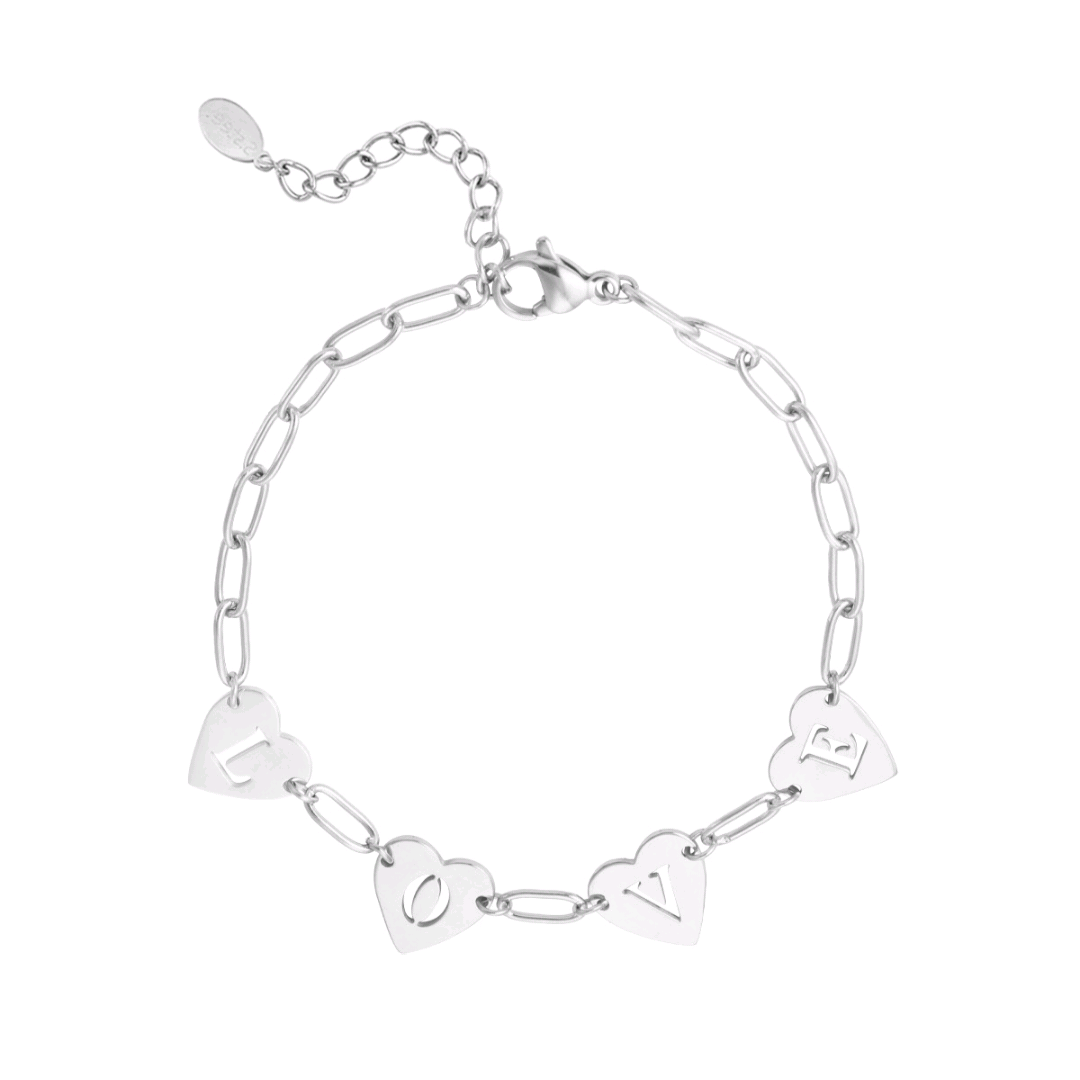 Love armband - zilver
