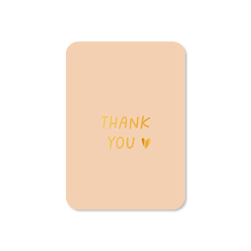 Mini wenskaart Thank you