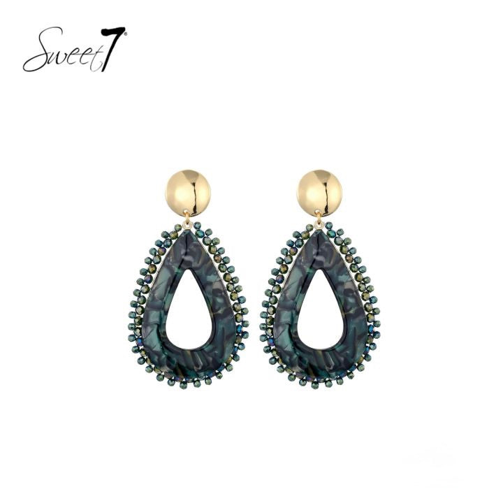 Sweet7 oorbellen - groen