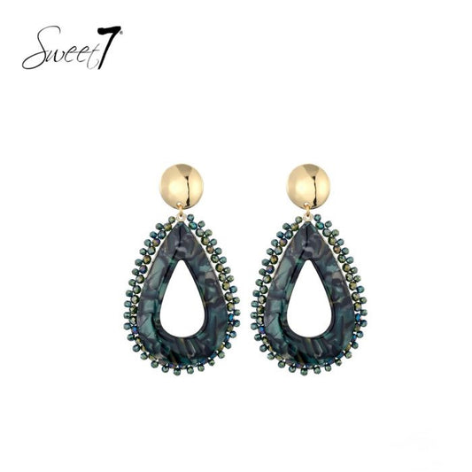 Sweet7 oorbellen - groen
