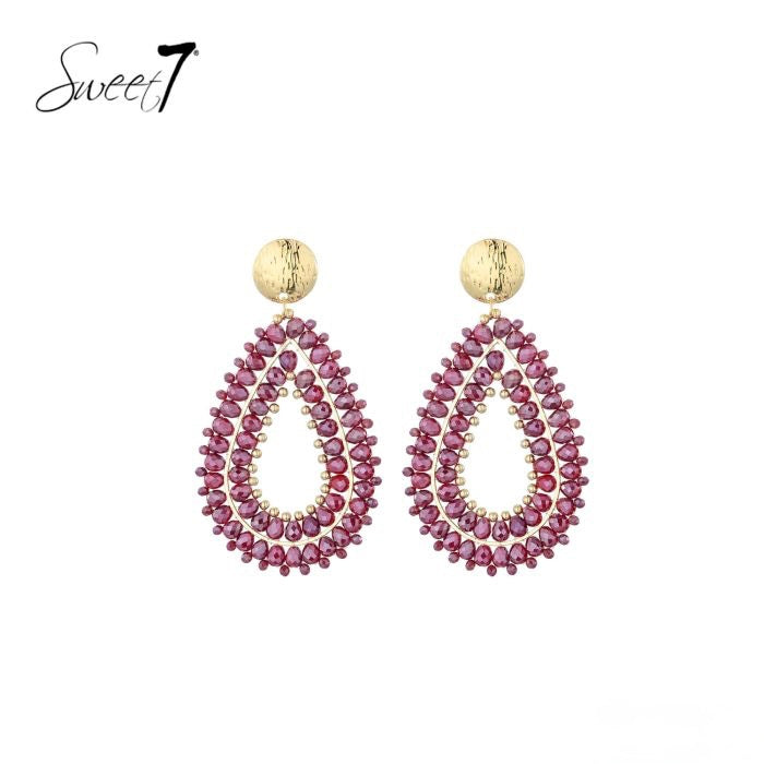 Sweet7 oorbellen - rood