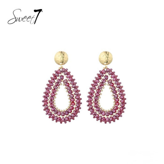 Sweet7 oorbellen - rood