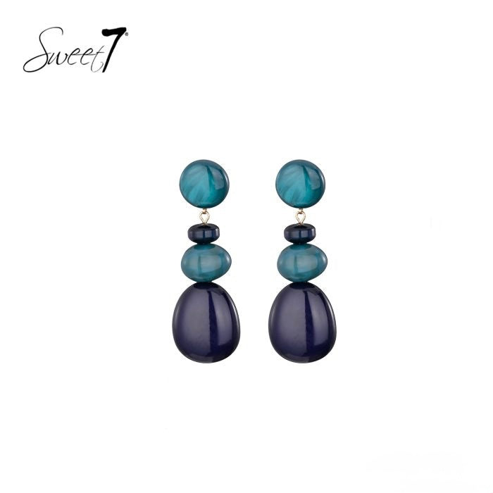 Sweet7 oorbellen - blauw