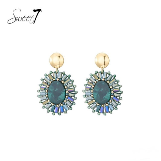 Sweet7 oorbellen - groen
