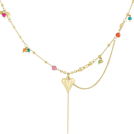 Love party ketting - goud