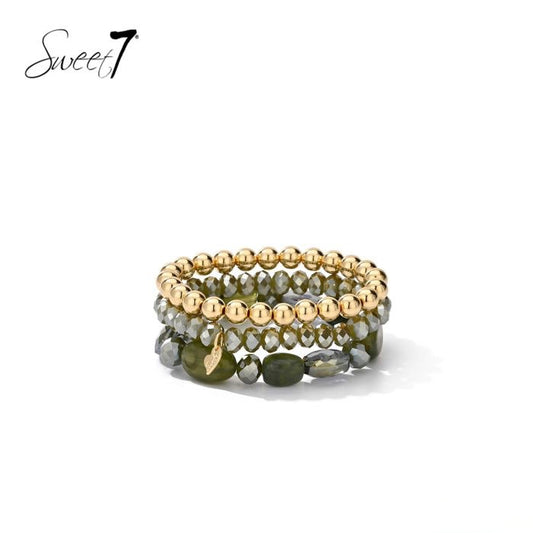 Sweet7 armbanden set - groen