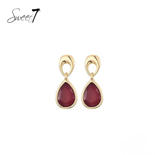 Sweet7 oorbellen - rood