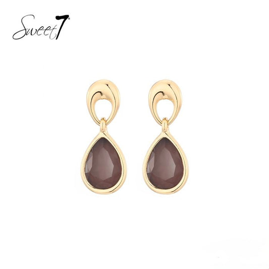 Sweet7 oorbellen - bruin