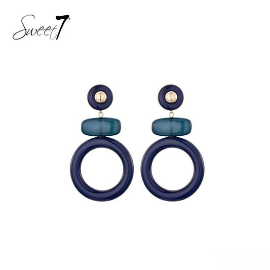 Sweet7 oorbellen - blauw