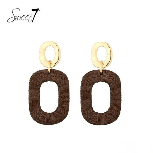Sweet7 oorbellen - bruin