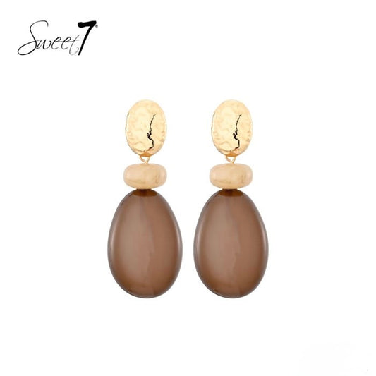 Sweet7 oorbellen - Camel
