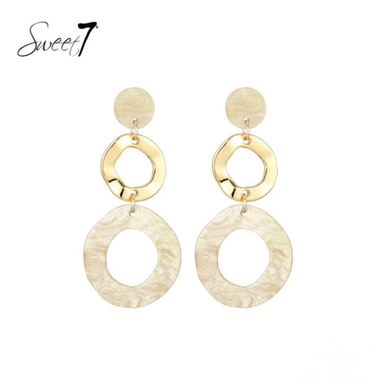 Sweet7 oorbellen - beige