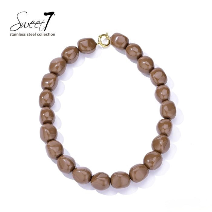 Sweet7 ketting - bruin