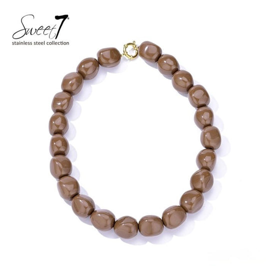 Sweet7 ketting - bruin